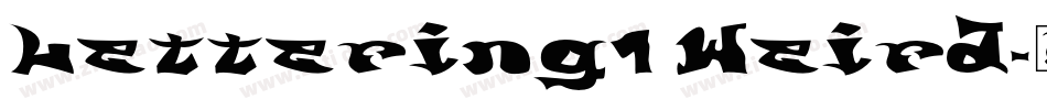 Lettering1 Weird字体转换